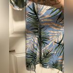 Cookies Clothing Co. Hawaii Blue Tropical Palm Leaf Print Open Front Kimono Photo 4