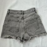 H&M  Gray Frayed Hem Jean Shorts size 6 Photo 1