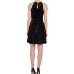 Lysse  Willa Crushed Velvet Dress Size Medium Womens Little Black Dress Tie Waist Photo 3