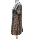 MNG Casual Brown & Off White Snakeskin Button Front V Photo 3