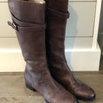 Ecco  tall brown leather boots size 41 Photo 1