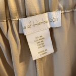 House of Harlow 1960 Satin Wide Leg Pants Elastic Waist Beige Medium Tan Photo 5