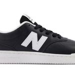 New Balance BB80 Low-Top Leather Sneakers, Black/White, Size 9.5/EU 41 Photo 8