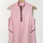 Tail Top Sleeveless Quarter Zip Golf Tennis Pickleball Pink Shirt Size S/M Photo 0