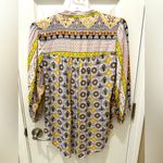 ANTHROPOLOGIE FIG & FLOWER blouse size Medium 100% rayon New Yellow Photo 1