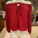 Burgundy blouse Red Photo 1