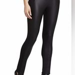 BCBGMAXAZRIA Black Women's Faux Leather Leggings Photo 1