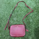 Coach  Pebble Leather Shoulder Bag Auth Red‎ Medium Women Photo 13
