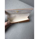 Tory Burch Eyeglasses Case Faux Leather Textured Orange Soft Case Small Photo 7