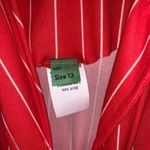 NWT Pin Up Style Red Pinstripe Dress Montgomery Ward Dress Size M Photo 3