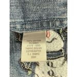 VTG CJ Banks 2X Denim Shirt Blue Embroidered Snowman Cabin Trees Christmas Y2K Photo 11