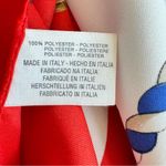Vintage Large Square Teddy Bear Scarf Red White Blue Made In Italy 34.5” X 34.5” Photo 8
