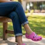 Crocs NWOT  Classic Clog Pink M10 W12 Jibbitz Charms Comfort Water Friendly Photo 0