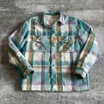 Urban Outfitters  Shirt Jacket Womens Medium Plaid Quilted Insulated Pockets Photo 0