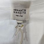 Hemant and Nandita  Lani Palm Mini Dress in White Photo 8