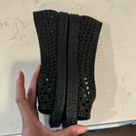 Melissa  JASON WU CAMILLA WOVEN BLACK JELLY OPEN TOE FLATS SHOES summer size 7 Photo 4