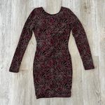 Windsor Womens  Beaded Burgundy Mini Dress - S Photo 0