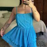 Lane 201  Blue Satin Romper Photo 0