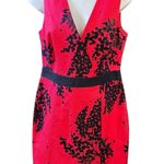 Boden Nadia Berry Print Sheath‎ Dress Hot Pink And Navy Size 8P Photo 0