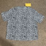 MM.LaFleur M.M. Lafleur The Annika 2.0 Top Tee Washable Silk Scribble Print Black White S Photo 4