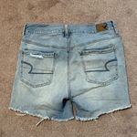 American Eagle  Tomgirl Distressed Stretch Midi Denim Short Photo 1