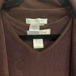 Coldwater Creek Separates Midi Dress Tunic Jacket Set Slinky Brown Petite 14 Photo 7