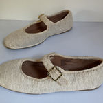 Universal Threads Universal Thread Sherpa Mary Jane Flats Cream Fleece Texture Size 9 Photo 0