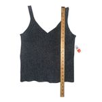 Old Navy  Womens Gray Ribbed V-Neck Sweater Tank, Large Photo 5