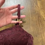 Aerie Real Power Balconette Lace Bra Sz 34D Maroon Photo 7