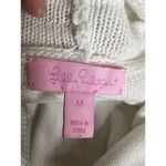 Lilly Pulitzer Women's Sleeveless Cardigan Vest White Fringe Size M Photo 2