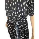 ASOS Black And White Polkadot Short Sleeve Wide Leg Belted Jumpsuit Photo 2