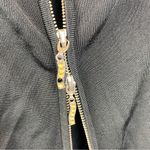 Cache Black Zip Up & Down Ribbed Woven Knit Sleeveless Top S Photo 4