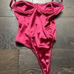 Forever 21  Women’s Small Reddish Pink Lingerie Bodysuit New Photo 0