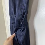 Ramy Brook Navy satin Sleeveless vneck jumpsuit size medium Photo 5