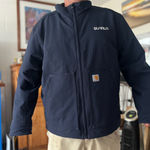 Carhartt carhart jacket navy blue with logo Photo 0