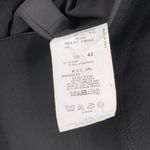 Armani Collezioni Sleek  Black Wool Crepe Sleeveless Zip Front Dress Size 6 Photo 5