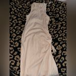 Aerie NWT  Beige Ruched Rib Midi Dress Sz. M Photo 4