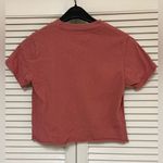 Brandy Melville  Pink Butterfly Crop Top Short Sleeve T-Shirt - One Size - VGUC Photo 1