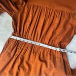 A New Day Clay Prairie Dress Knee Length Terracotta Orange Size Medium Photo 5