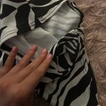 Boohoo  Trendy Zebra Print Wide Leg Flare Pants Photo 4