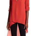Catherine Malandrino New  RED tunic top S Photo 0