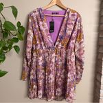 Nasty Gal  Pastel Sunflower Mini Plunge Dress‎ Photo 1