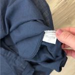 Navy blue long sleeve button up shirt dress #navyblue #shirtdress ovrszd small Photo 2