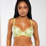 Savagexfenty NWT Savage x Fenty X-Ray Vision Unlined Demi Bra - Space Age Foil - 36B Photo 0