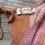 Free People Intimately Orange Purple Tassel Tie Open Back Lace Bodysuit Size M Photo 4