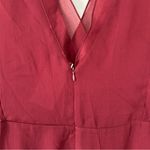 Mango MNG  Burgundy Sleeveless Steamy Cross Maxi Flowy Dress NWT 6 Photo 3