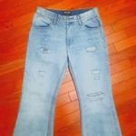 Nasty Gal WIDE LEG RETRO VIBE FLARED DISTRESSED HI-RISE LIGHT WASH JEAN Photo 2