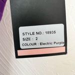 La Femme NWT strapless sweetheart electric purple gown prom dress size 2 Photo 15