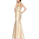 Alfred Sung D742 Strapless Sateen Twill Gown Photo 1