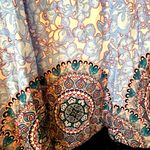 Lane Bryant Blue/White Flutter Sleeve Handkerchief Floral Dress Wmn Size 24 Photo 1